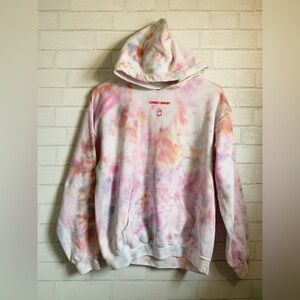 Lonely Ghost Text Me When You Get Home Pastel Tie-Dye Hoodie Sweatshirt